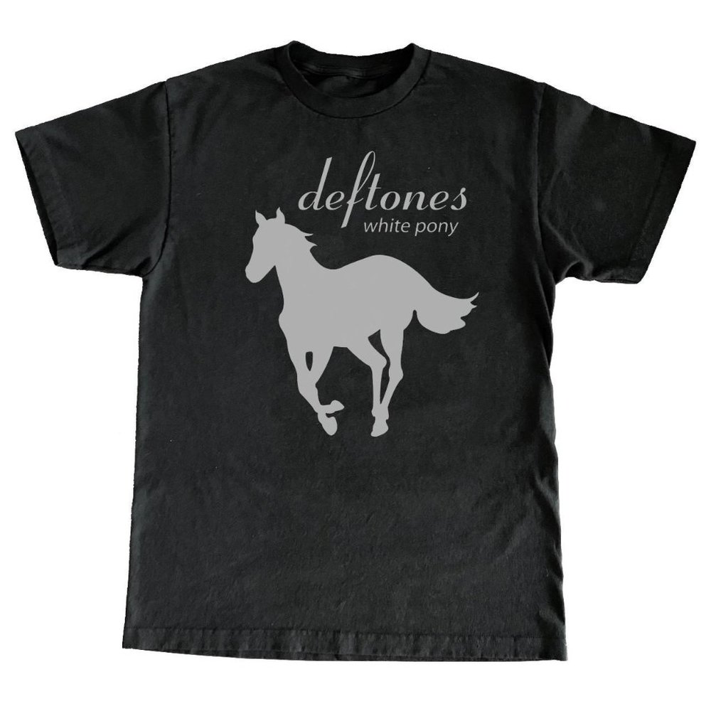 Deftones white pony shirt